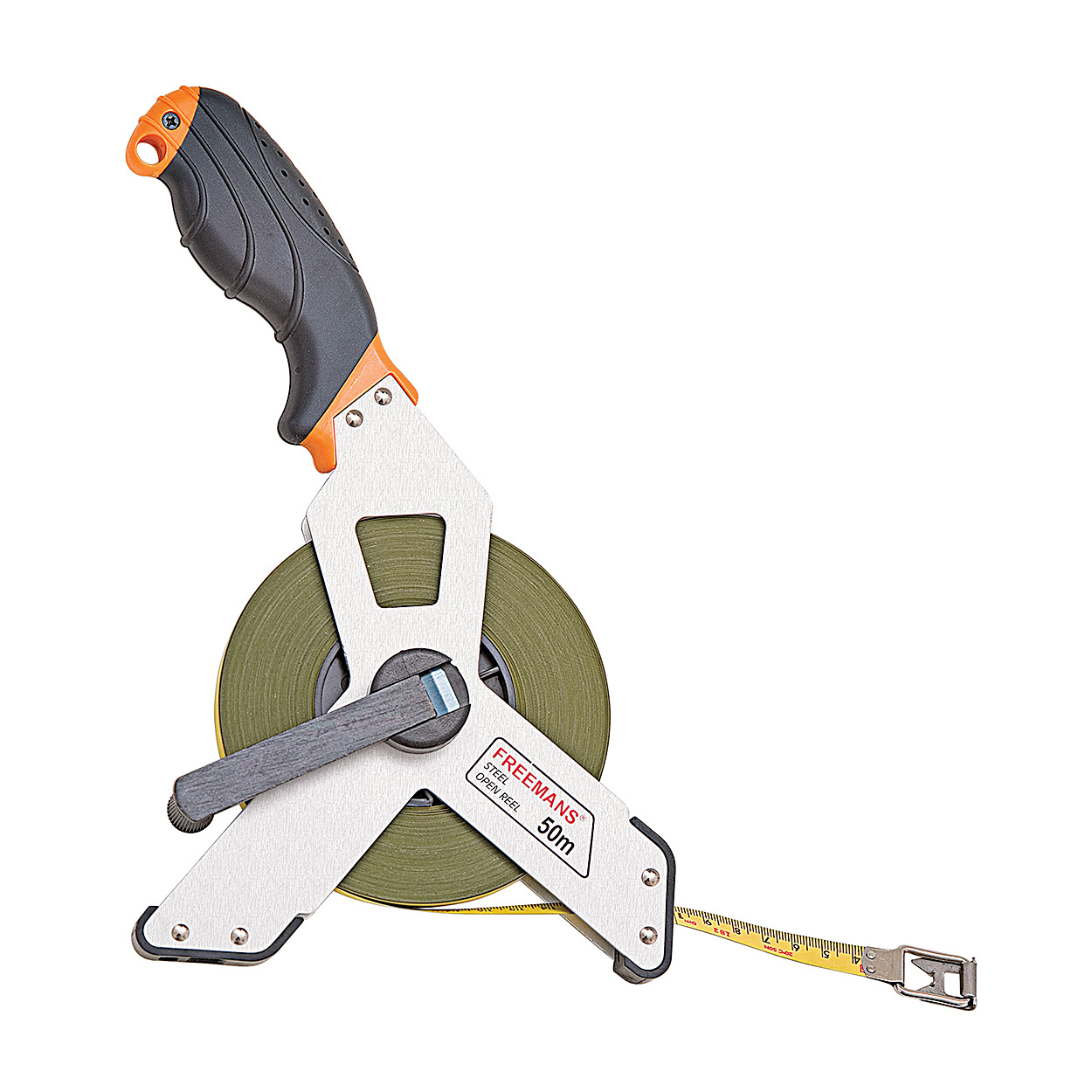 Freemans Open Reel Fibreglass Measuring Tape 50 m