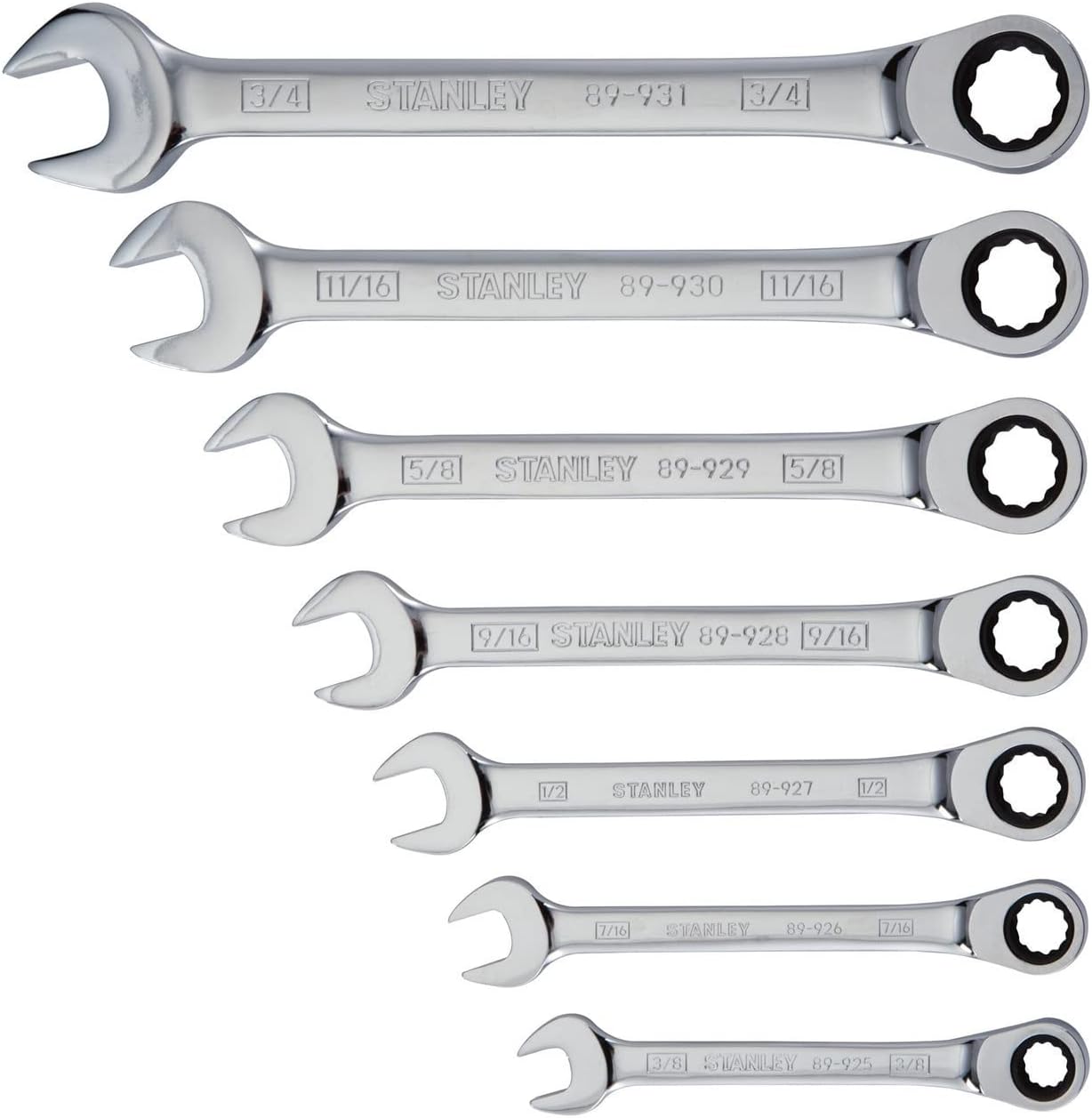 Stanley 7-Piece Ratcheting Wrench Set